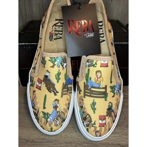 Reba by Justin Boots | Yellow Cowgirl Alice Slip-On Sneaker - Women Size 7.5